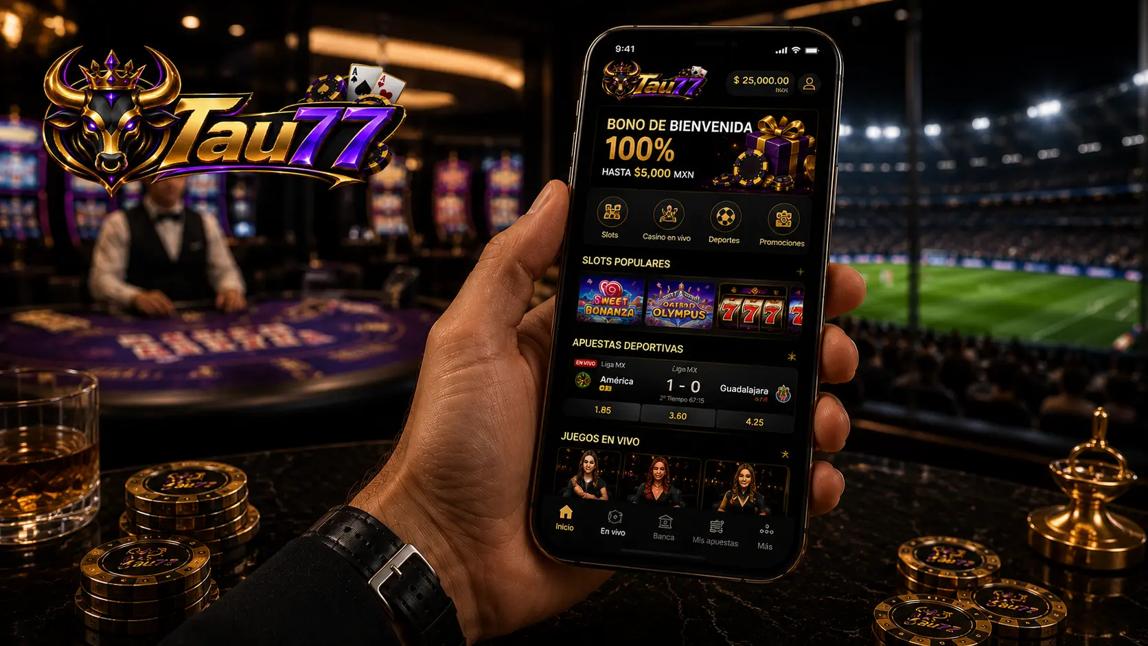 App de casino en el celular