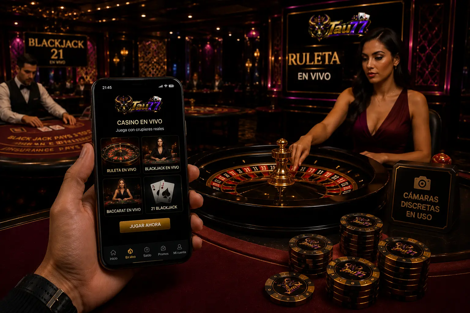 Mesas disponibles de casino en vivo