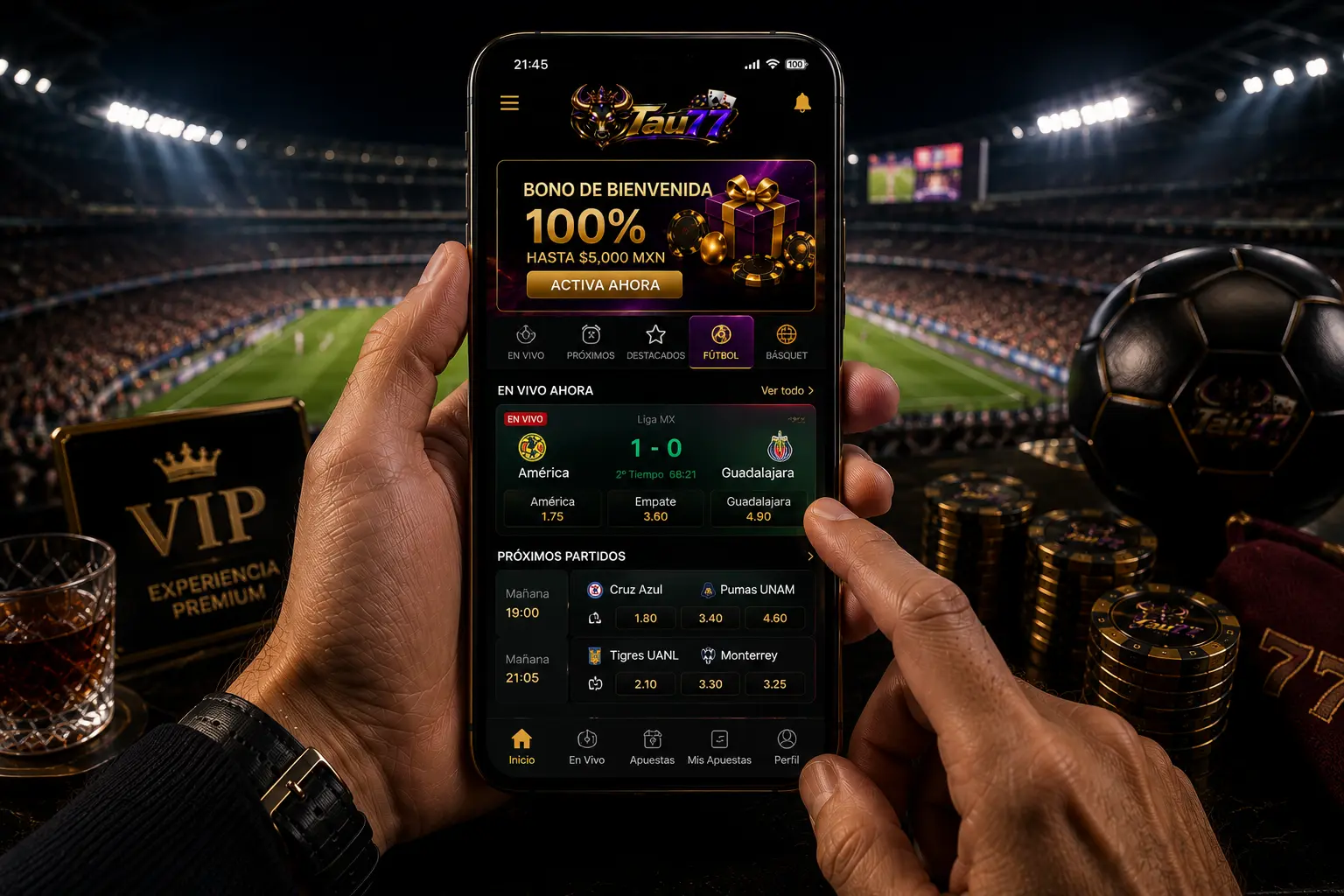 Promoción para un evento deportivo